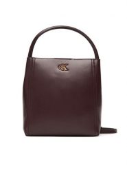 Calvin Klein Torebka Ck Bucket With Strap LV04F3174G Bordowy. Czerwone torebki klasyczne Calvin Klein, bez wzorów, ze skóry, bez dodatków. Za 539.99 zł.