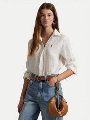 Polo Ralph Lauren Koszula 211970730001 Biały Classic Fit. Białe koszule Polo Ralph Lauren, xxl, bez wzorów, ze lnu, bez kołnierzyka, bez ramiączek. Za 759.99 zł.