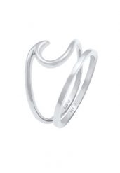 Elli Damski zestaw fale Basic morski ze srebra próby 925 Sterling Silver Pierścionki 1 ct. Szare pierścionki Elli, srebrne. Za 378.99 zł.