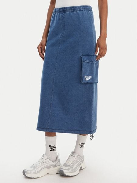 Reebok Spódnica midi Naida RK25487CCW Niebieski Regular Fit. Niebieskie spódnice Reebok, xl, bez wzorów, z bawełny, midi. Za 184.99 zł.