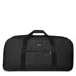 Torba podróżna Eastpak Warehouse Plus. Czarne torby podróżne Eastpak, z aplikacjami, z gumy, na ramię, duże. Za 462.80 zł.