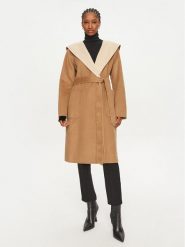 MICHAEL Michael Kors Płaszcz wełniany 77B6510M22 Beżowy Regular Fit. Brązowe płaszcze MICHAEL Michael Kors, na zimę, m, bez wzorów, z syntetyku, bez kaptura. Za 2,149.00 zł.