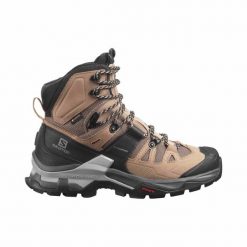 Buty trekkingowe damskie Salomon Quest 4 Gtx W. Brązowe buty trekkingowe Salomon, bez zapięcia. Za 781.00 zł.