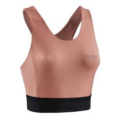 Damski sportowy Crop Top treningowy CEP. Czarne topy sportowe CEP, l, bez wzorów, do biegania. Za 179.00 zł.