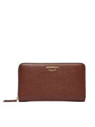 Emporio Armani Portfel EW000366 AF19568 U6017 Brązowy. Brązowe portfele Emporio Armani, bez wzorów, ze skóry. Za 1,034.00 zł.