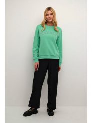 Kaffe Bluza w kolorze zielonym rozmiar: XS. Zielone bluzy Kaffe, xs, bez wzorów, bez kaptura. Za 70.57 zł.