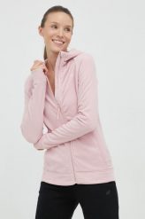 4F bluza sportowa damska kolor różowy z kapturem gładka. Czerwone bluzy z kapturem 4f, l, bez wzorów, z materiału, z kapturem. Za 139.99 zł.