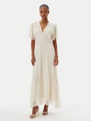 Haveone Sukienka letnia AFF-N006 Écru Loose Fit. Sukienki Haveone, s, bez wzorów, z jedwabiu, bez kołnierzyka, bez ramiączek. Za 389.99 zł.