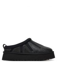 Ugg Kapcie W Tazz Sunwave 1169771 Czarny. Czarne kapcie UGG, bez wzorów, ze skóry. Za 669.99 zł.