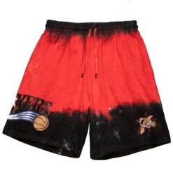 Szorty Philadelphia 76ers NBA Tie-dye Terry. Szorty Mitchell & Ness, bez wzorów. Za 395.00 zł.