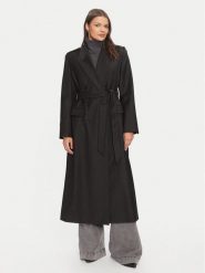 IVY OAK Płaszcz wełniany Colette IO111134 Czarny Oversize. Czarne płaszcze IVY & OAK, na zimę, xs, bez wzorów, z syntetyku, bez kaptura. Za 2,249.00 zł.