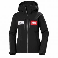 Damska kurtka narciarska Helly Hansen Alphelia Lilaloft. Czarne kurtki narciarskie Helly Hansen, na zimę, bez wzorów, bez kaptura, narciarskie. W wyprzedaży za 1,989.00 zł.
