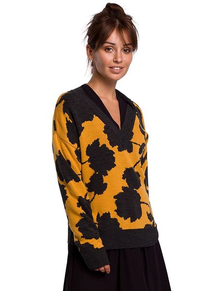 Be Wear Sweter ze wzorem rozmiar: S/M. Swetry Be Wear, m, bez wzorów, bez ramiączek. Za 113.63 zł.