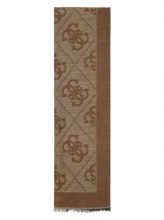 Guess Szal w kolorze jasnobrązowym - 180 x 53 cm rozmiar: onesize. Brązowe szaliki i kominy Guess, z aplikacjami, z materiału. Za 266.01 zł.