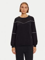 Liu Jo Bluza TF4270 FS576 Czarny Regular Fit. Czarne bluzy Liu Jo, l, bez wzorów, z wiskozy, bez kaptura. Za 319.99 zł.