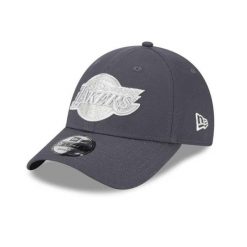 Czapka z daszkiem New Era 9FORTY Los Angeles Lakers Metallic 60424821. Szare czapki z daszkiem New Era, bez wzorów. Za 119.00 zł.