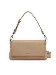 Calvin Klein Torebka Ck Must Convertible Shoulder Bag K60K612902 Beżowy. Brązowe torebki klasyczne Calvin Klein, bez wzorów, ze skóry, bez dodatków. Za 289.99 zł.