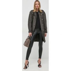 MICHAEL Michael Kors trencz MS1200H5HB damski kolor czarny przejściowy. Czarne płaszcze MICHAEL Michael Kors, s, bez wzorów, z materiału, klasyczne, bez kaptura. W wyprzedaży za 1,559.90 zł.