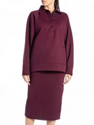 Replay Bluza w kolorze bordowym rozmiar: M. Czerwone bluzy Replay, m, bez wzorów, z bawełny, bez ramiączek, bez kaptura. Za 242.13 zł.