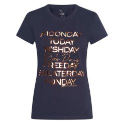 Koszulka damska Imperial Riding Ride Day. Niebieskie t-shirty sportowe IMPERIAL RIDING, bez wzorów, bez ramiączek. Za 231.50 zł.