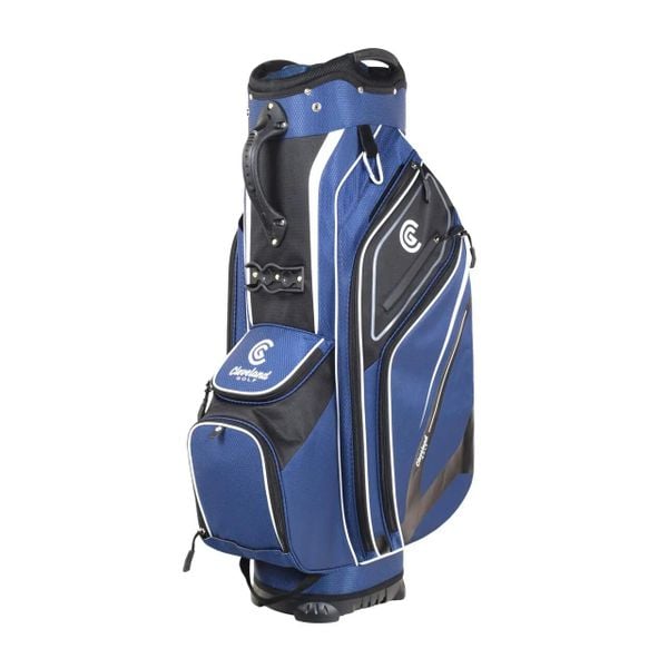 Torba na wózek golfowy Cleveland Golf Friday 3 Cart. Czarne swetry CLEVELAND GOLF, m, bez wzorów, z materiału, eleganckie, bez ramiączek. Za 884.50 zł.