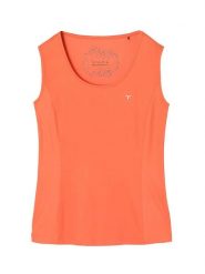 TATUUM Top w kolorze pomarańczowym rozmiar: XL. Pomarańczowe topy Tatuum, xl, z aplikacjami, bez kołnierzyka, bez ramiączek. Za 52.79 zł.
