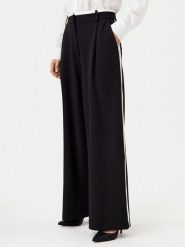Motivi Spodnie palazzo P126W000745N Czarny Wide Leg. Czarne spodnie materiałowe Motivi, bez wzorów, z materiału. Za 169.99 zł.