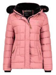 Geographical Norway Kurtka pikowana w kolorze jasnoróżowo-czarnym rozmiar: XL. Czarne kurtki Geographical Norway, xl, bez wzorów, bez kaptura. Za 312.58 zł.