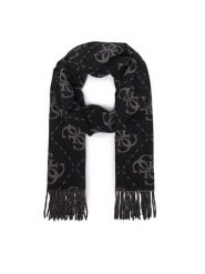 Guess Szalik AM9666 POL03 Czarny. Czarne szaliki i kominy Guess, z aplikacjami, z poliesteru. Za 234.99 zł.