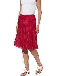 Heine Spódnica w kolorze czerwonym rozmiar: 36. Czerwone spódnice Heine, bez wzorów, midi. Za 48.05 zł.