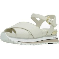 Sandały LIU-JO MAXI WONDER 11 Biały. Białe sandały Liu Jo, bez wzorów, ze skóry, sportowe, bez obcasa, bez zapięcia. Za 479.99 zł.