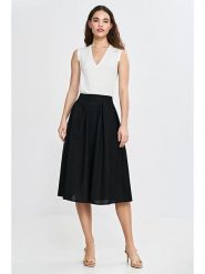 Nife Spódnica w kolorze czarnym rozmiar: 40. Czarne spódnice Nife, bez wzorów, midi. Za 165.31 zł.