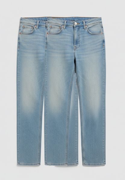 2-PAK SPODNI JEANSOWYCH DAMSKICH LEE CBL MOM JEANS DENIM DAYS L34HUXE27 112340616. Niebieskie jeansy Lee, l, bez wzorów, z bawełny, eleganckie. W wyprzedaży za 79.99 zł.