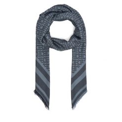 Szal Tommy Hilfiger. Niebieskie szaliki i kominy Tommy Hilfiger, bez wzorów. Za 299.99 zł.