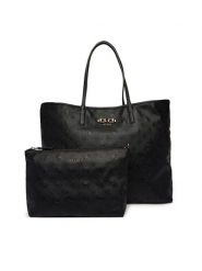 Guess Torebka Victtoria HWPD95 14290 Czarny. Czarne shopper bag Guess, z aplikacjami, ze skóry, bez dodatków. Za 719.99 zł.