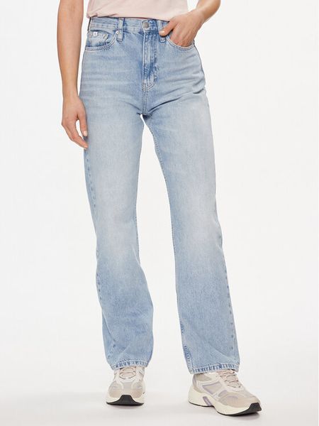Calvin Klein Jeans Jeansy J20J222779 Niebieski Straight Fit. Niebieskie jeansy Calvin Klein Jeans, bez wzorów, z bawełny. Za 349.99 zł.