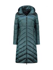 Geographical Norway Płaszcz zimowy "Blanche" w kolorze ciemnozielonym rozmiar: M. Zielone płaszcze Geographical Norway, na zimę, m, bez wzorów, z puchu, bez kaptura. Za 217.45 zł.