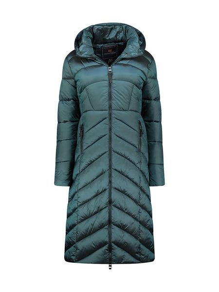 Geographical Norway Płaszcz zimowy "Blanche" w kolorze ciemnozielonym rozmiar: M. Zielone płaszcze Geographical Norway, na zimę, m, bez wzorów, z puchu, bez kaptura. Za 233.33 zł.