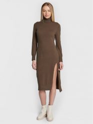 MICHAEL Michael Kors Sukienka dzianinowa MU2813ECSN Zielony Regular Fit. Zielone sukienki MICHAEL Michael Kors, xs, bez wzorów, z dzianiny, bez kołnierzyka, bez ramiączek. Za 1,079.00 zł.