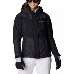 Kurtka narciarska damska Columbia Rosie Run Insulated Jacket. Czarne kurtki narciarskie Columbia, na zimę, l, bez wzorów, bez kaptura, narciarskie. W wyprzedaży za 703.45 zł.