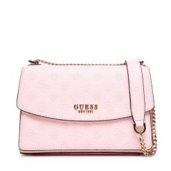 Torebka Guess. Czerwone listonoszki Guess, z aplikacjami, bez dodatków. Za 399.99 zł.