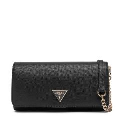 Torebka Guess. Czarne kopertówki Guess, z aplikacjami, wizytowe, bez dodatków. Za 419.99 zł.