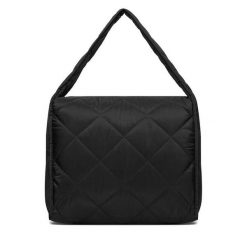 Torebka Roxy. Czarne shopper bag Roxy, bez wzorów, bez dodatków. Za 79.99 zł.