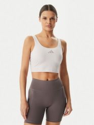 Adidas Top Power Light Support KD2227 Fioletowy Slim Fit. Fioletowe topy sportowe adidas, s, bez wzorów, z syntetyku, na fitness i siłownię. Za 198.99 zł.