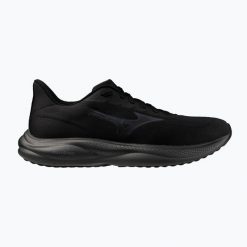 Buty do biegania Mizuno Revolt 4 black/iron. Czarne buty do biegania Mizuno, bez wzorów, bez zapięcia, do biegania. Za 319.99 zł.