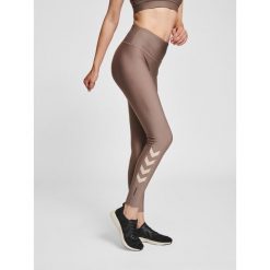 Damskie wysokie legginsy Hummel TE Tola. Szare legginsy Hummel, bez wzorów, z dżerseju. Za 246.00 zł.