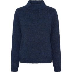 Damski sweter z golfem Catago Valerie. Niebieskie swetry CATAGO, m, z aplikacjami, prążkowane, bez ramiączek. Za 283.00 zł.