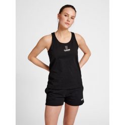 Damski tank top Hummel GC Val. Czarne topy sportowe Hummel, bez wzorów, na fitness i siłownię. Za 107.00 zł.