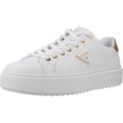 Buty GUESS FLJD12 LEA12 Biały. Białe buty trekkingowe Guess, ze skóry, bez zapięcia. Za 595.65 zł.
