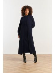 Smashed Lemon Kardigan w kolorze granatowym rozmiar: XS. Niebieskie swetry Smashed Lemon, xs, bez wzorów, z wełny, bez ramiączek. Za 143.99 zł.